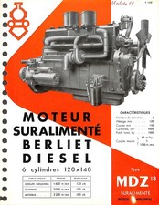 Berliet dépliant moteur d'occasion  Ouzouer-sur-Loire