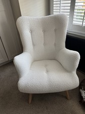 Scandinavian bouclé chair for sale  LONDON