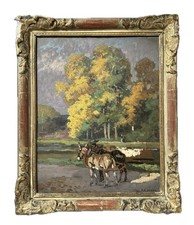 Tableau ancien paysage d'occasion  Saumur