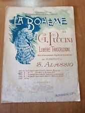 Spartito boheme giacomo usato  Trappeto