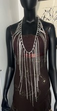 Grand collier strass d'occasion  Bourgoin-Jallieu