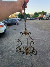 Lampadario sospeso ottone usato  Trecate