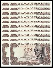España, España, 100 PESETAS 1970, UNC- LOTE 20 piezas, P-152 segunda mano  Embacar hacia Mexico