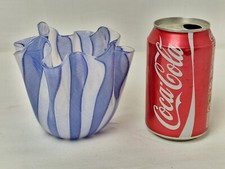Murano blue white for sale  IPSWICH