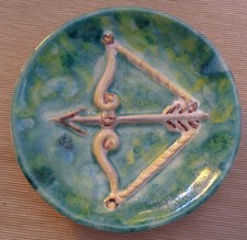 Tondo ceramica angelo usato  Imola