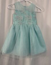 Vestido Elsa Frozen de tul bordado azul lugar para niños pequeños talla 5 segunda mano  Embacar hacia Argentina