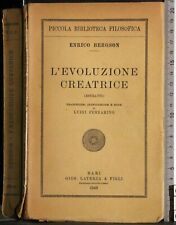 Evoluzione creatrice. enrico usato  Ariccia