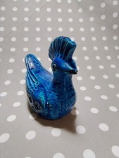 Pavoncella ceramica blu usato  Arezzo