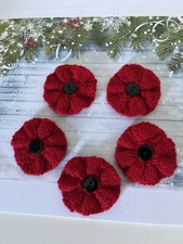 Hand knitted poppy for sale  SELBY