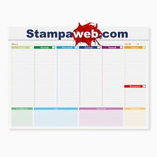 Planning settimanale maxi usato  Modica