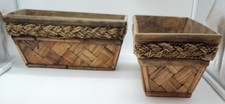 Pair woven wood for sale  West Memphis
