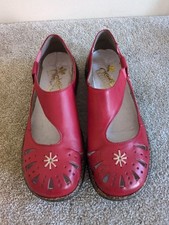 Rieker red leather for sale  WIGSTON
