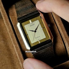 Usado, RARO SEIKO Dolce relógio masculino vintage feito no Japão vidro facetado vidro mostrador bege tungstênio comprar usado  Enviando para Brazil