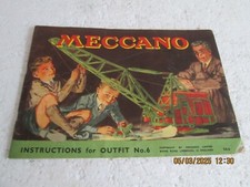 Vintage meccano instructions for sale  POOLE