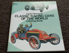 Carlo Demand Classic Racing Cars of the World Coloring Book Used Very Good comprar usado  Enviando para Brazil