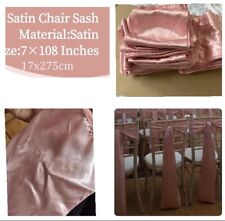 Wedding pink satin for sale  LONDON