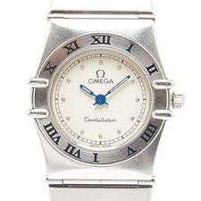 Usado, Relógio feminino Omega Constellation quartzo prata mostrador aço inoxidável comprar usado  Enviando para Brazil