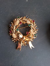 Vintage trifari wreath for sale  BURY ST. EDMUNDS