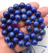 Genuine 6mm-20mm Azul Natural Pedra Preciosa Lápis-lazúli redondo pérolas soltas 15" Aaa + + comprar usado  Enviando para Brazil