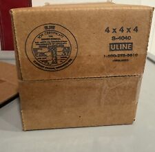Uline 4x4x4 corrugated for sale  Northampton