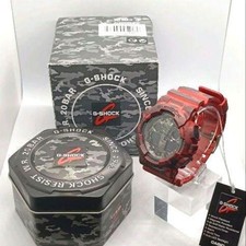 [Quase em perfeito estado] Relógio de quartzo masculino Casio GShock GA100CM camuflagem vermelha 51mm #22 comprar usado  Enviando para Brazil
