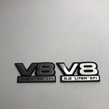 Placa de identificação Dodge Dakota "V8 5.2L EFI" emblema 1991-1996 conjunto OEM 2 comprar usado  Enviando para Brazil