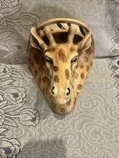 Prateleira de cabeça de girafa safári resina montagem na parede decoração exótica comprar usado  Enviando para Brazil