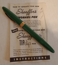 Vintage sheaffer green for sale  Rome