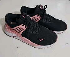 Tênis de corrida Puma Shoes feminino 7 Pacer Future com cadarço 381842-11 rosa/preto, usado comprar usado  Enviando para Brazil