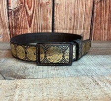 Cinto Western Unissex COWBOY Couro Feito à Mão Cinto El Centenario ORO Vaquero comprar usado  Enviando para Brazil