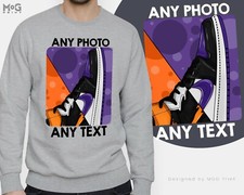 Moletom personalizado foto e texto estampa personalizada jumper qualquer foto própria UNISSEX comprar usado  Enviando para Brazil