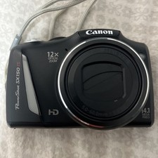 Câmera Canon PowerShot SX150 IS Preta 14.1 MP 12x Zoom Óptico Funciona! comprar usado  Enviando para Brazil