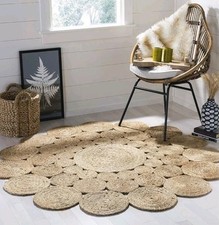 Jute rug natural for sale  HUDDERSFIELD