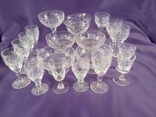 Vintage crystal glassware for sale  RUGBY