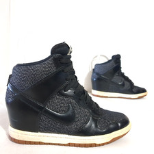 Usado, Tênis Nike tamanho US6 UK3.5 EU36.5 preto Dunk Sky Hi Essential salto cunha escondido comprar usado  Enviando para Brazil