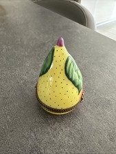 Limoges pear trinket for sale  LONDON