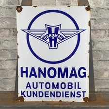 Hanomag enamel sign d'occasion  Expédié en Belgium