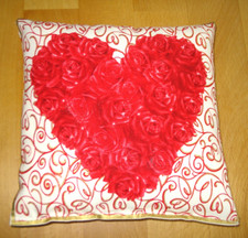 Dekokissen 16x16cm herz gebraucht kaufen  Markdorf