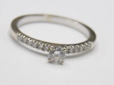 Weißgold solitär ring gebraucht kaufen  Sande