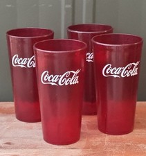 4 copos de plástico vermelho Coca Cola modelo 6620-1 restaurante G.E.T. 24 oz comprar usado  Enviando para Brazil
