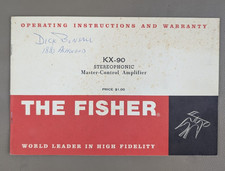Fisher KX-90 Stereophonic Master-Control Amplifier Op Instructions D-1940 comprar usado Fisher KX-90 Stereophonic Master-Control Amplifier Op Instructions D-1940 comprar usado  Enviando para Brazil