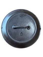 Usado, Tampa de forno holandesa vintage Lodge ferro fundido número 9 auto-bastante pré 1960 comprar usado  Enviando para Brazil