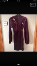 Maroon velvet topshop for sale  DUNGANNON