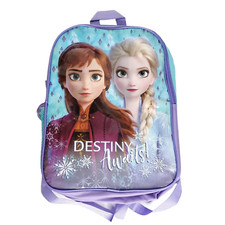 Mochila Disney Frozen II Destiny Awaits Anna Elsa Kids bolsa escolar azul roxa comprar usado  Enviando para Brazil