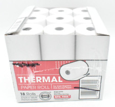 Rolo de papel térmico 18 rolos 3 1/8 pol x 190 pés para caixas registradoras - caixa aberta comprar usado  Enviando para Brazil