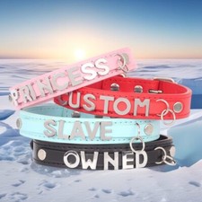 Colar colar colar faça você mesmo corrente trela de metal letra BDSM presente gargantilha personalizada, usado comprar usado  Enviando para Brazil