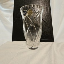 Crystal vase bohemia for sale  Nacogdoches