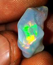 Lindo espécime polido bruto opala natural sólida faísca multifogo 6,20 cts comprar usado  Enviando para Brazil