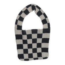 Używany, Torebka, Unisex (dorośli), Biała/Szara, Krata, 36, 3, 30 cm #tUn na sprzedaż  PL