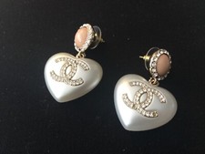 Chanel pearl heart for sale  LONDON